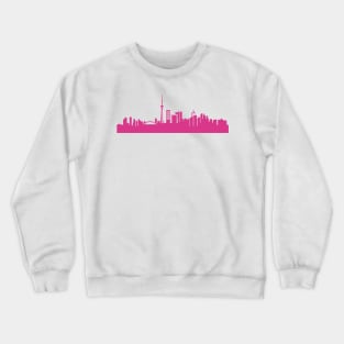 Toronto skyline pink Crewneck Sweatshirt